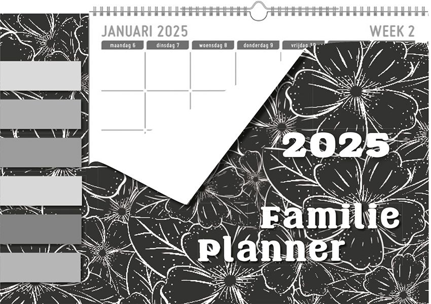 Family planner XL 2025 - Maandag
