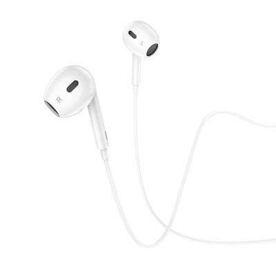 Hoco M1 Max Earphones with Mic - USB-C (White)