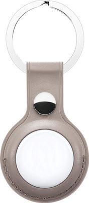 Hoco Protective Leather Keychain for Airtag - Khaki