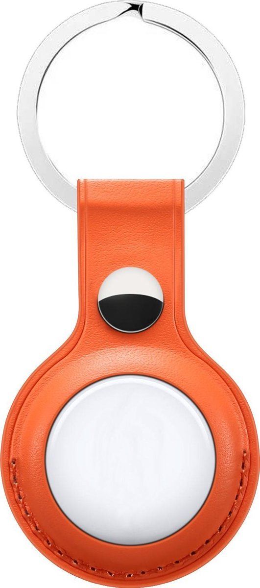 Hoco Protective Leather Keychain for Airtag - Orange
