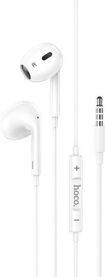 Hoco M1 Max Earphones with Mic - 3 5mm aux jack (White)