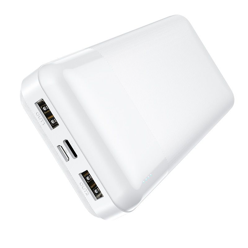 Hoco Powerbank 2x USB Outlet 20.000mAh White