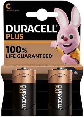 Duracell Plus Alkaline C (2-pack)