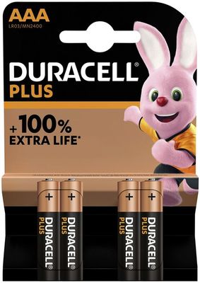 Duracell Plus Alkaline AAA (4-pack)