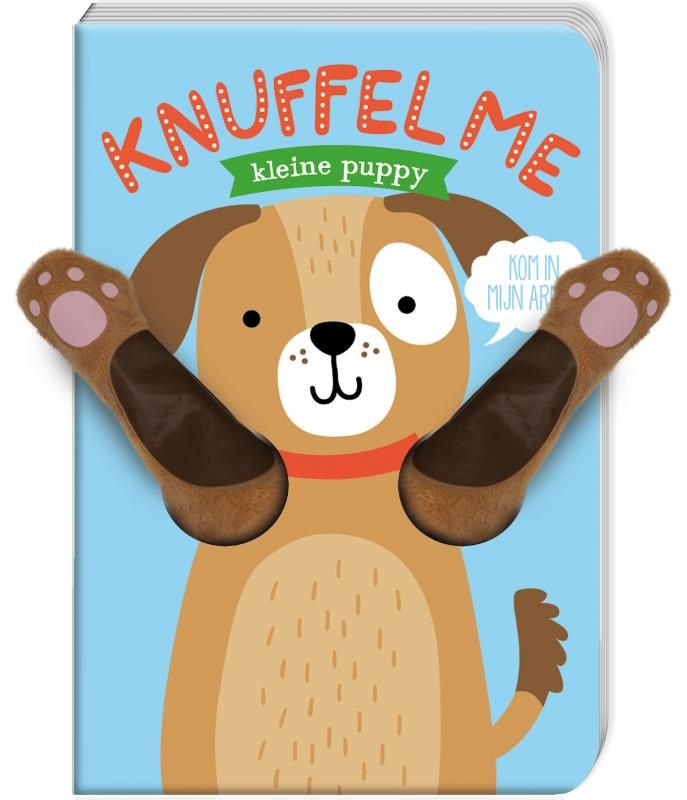 Knuffel me - Kleine Puppy - Vingerpop boekje