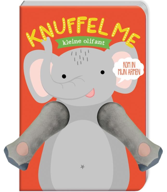 Knuffel me - Kleine Olifant - Vingerpop boekje