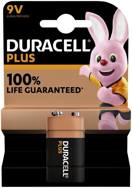 Duracell Plus Alkaline 9V (1-pack)
