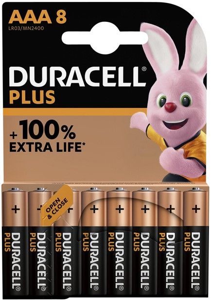 Duracell Plus Alkaline AAA (8-pack)
