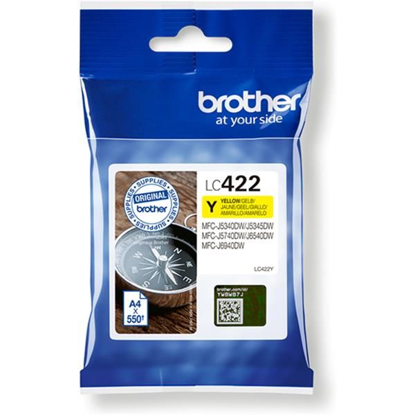 Original Brother LC 422 Yellow