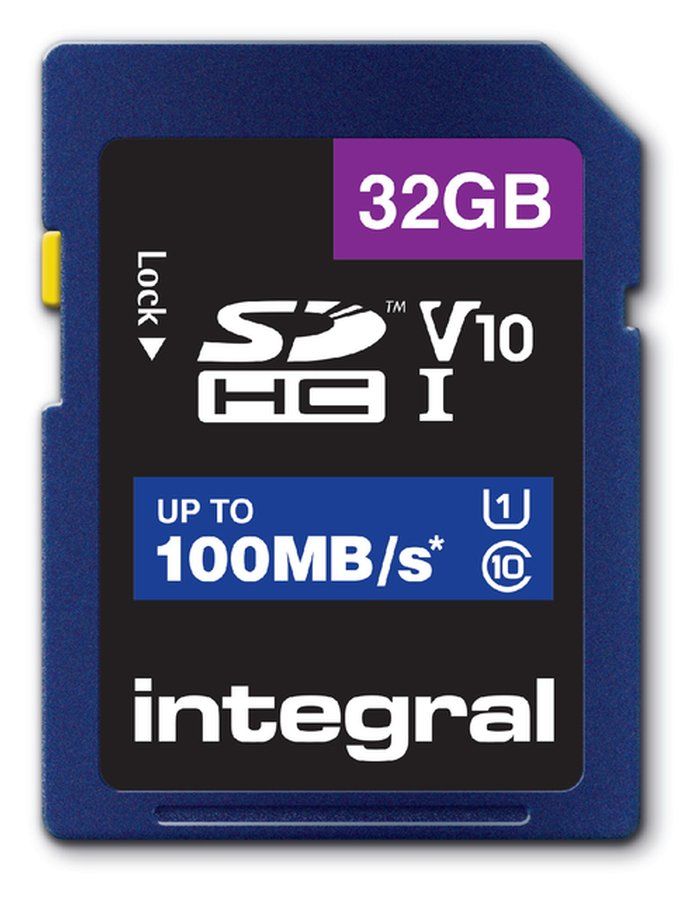 Integral SDHC 32GB V10 UHS-I Geheugenkaart 100 MB/s