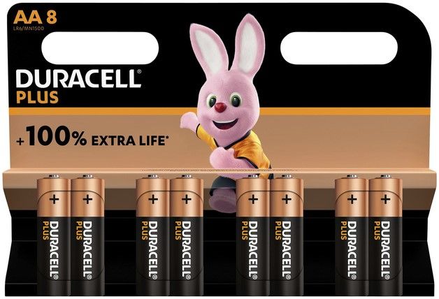 Duracell Plus Alkaline AA (8-pack)