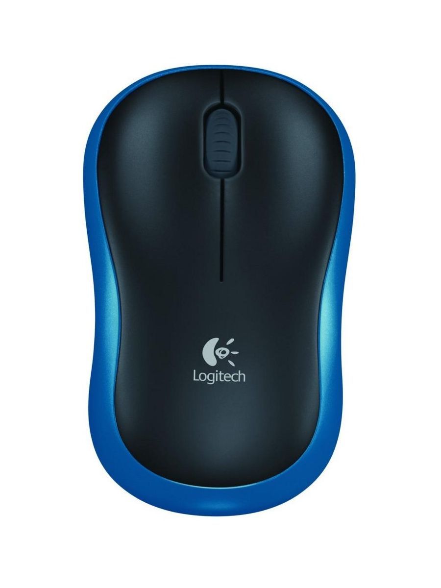 Logitech M185 Draadloze Muis - Blauw