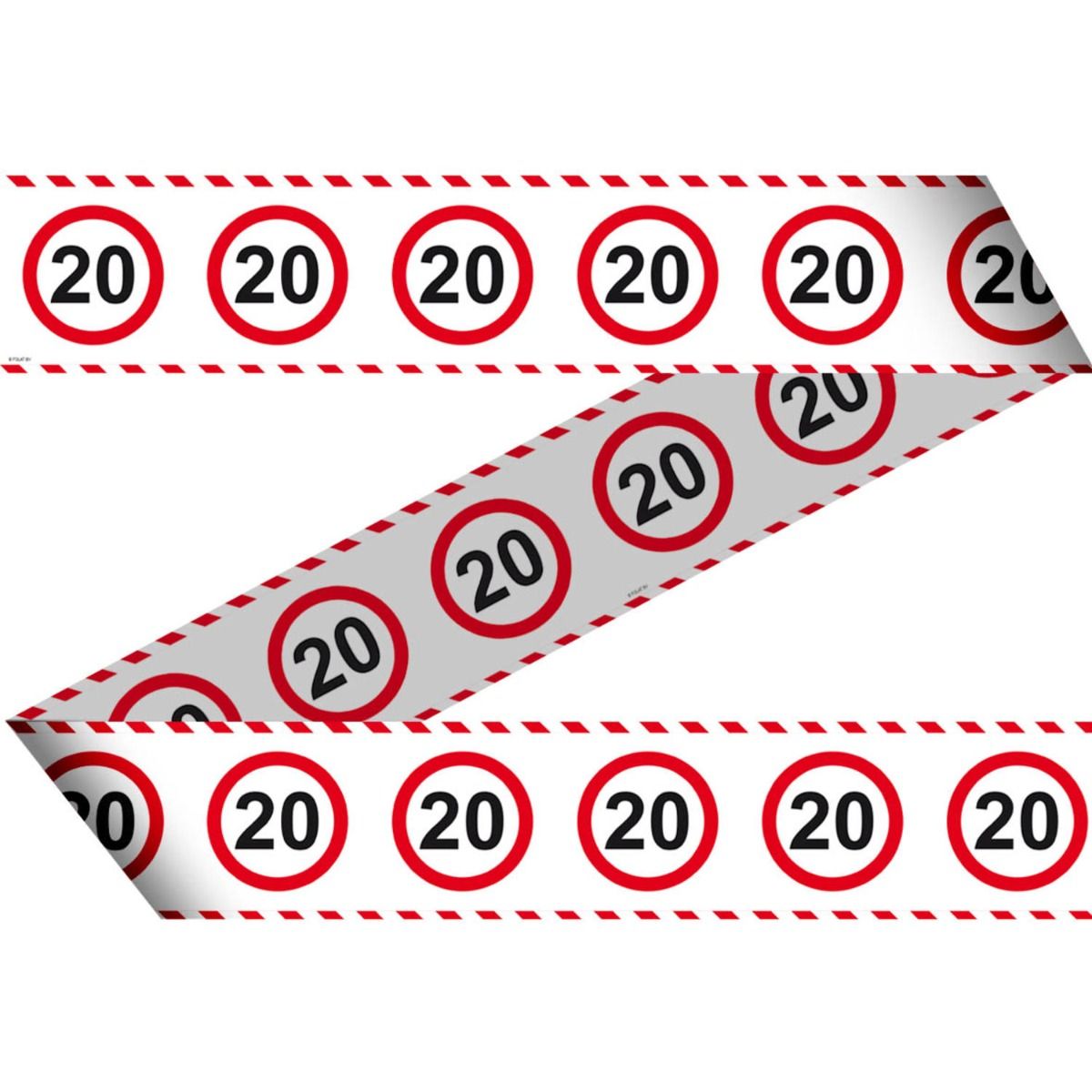 20 Jaar Verkeersbord Afzetlint - 15 meter