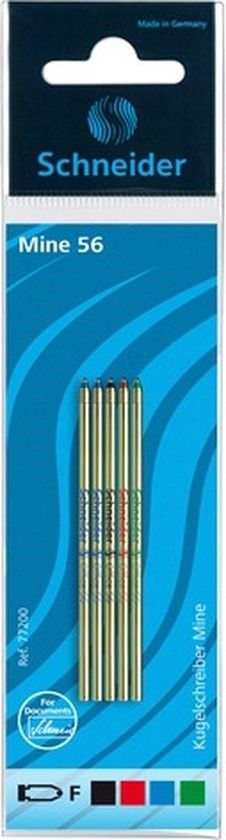Balpenvulling Schneider Express 56 M 5 Stuks Assorti
