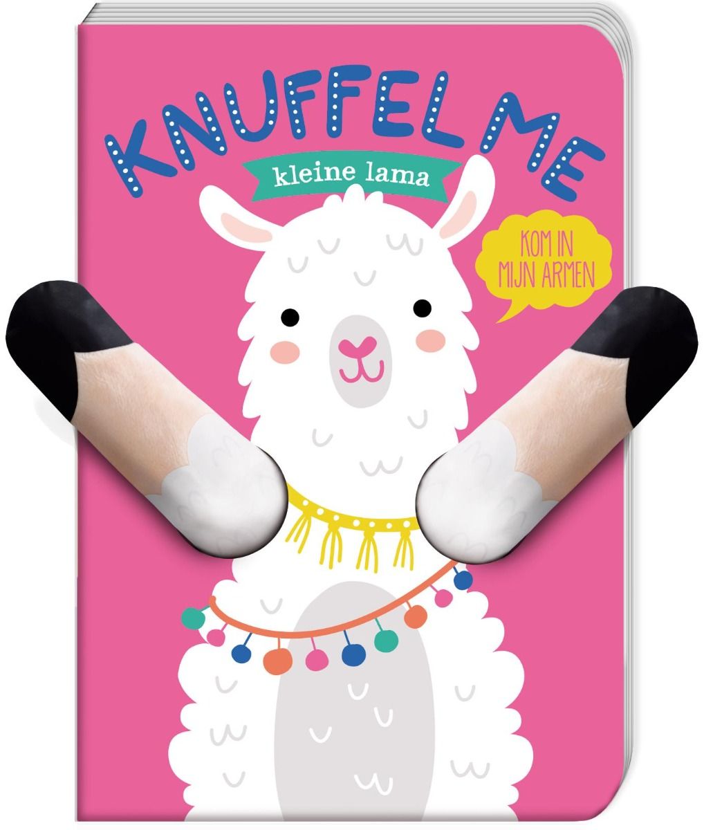 Knuffel me - Lama - Vingerpop boekje