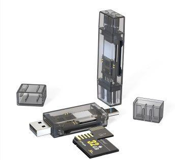 Hoco - 2 in 1 Card Reader USB-C + USB-A