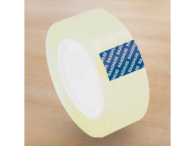 Plakband Raadhuis Transparant 19 mm x 33 m voor B1 Afrolapparaat