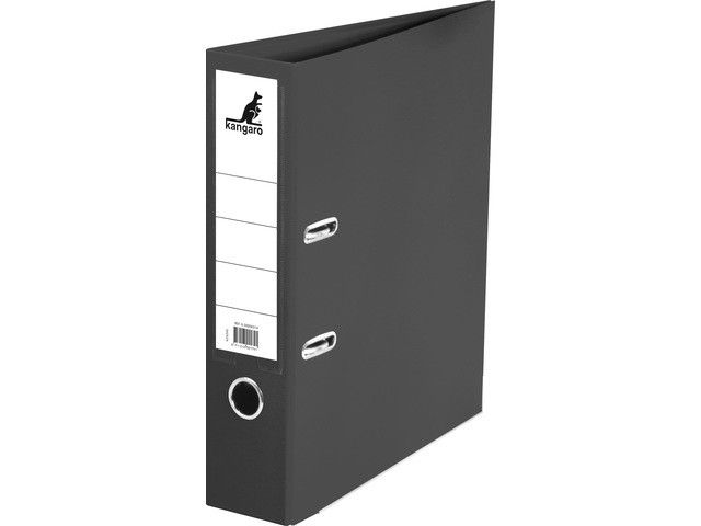 Ordner Kangaro A4 2R 75mm PP Zwart