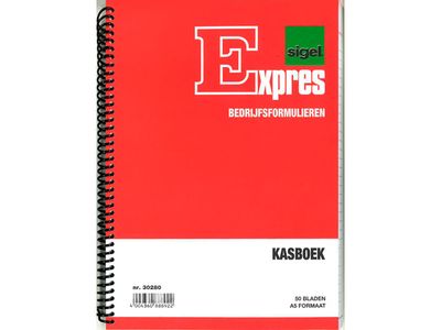 Spiraal Gebonden Kasboek Sigel - A5 - Staand - 50 Blad
