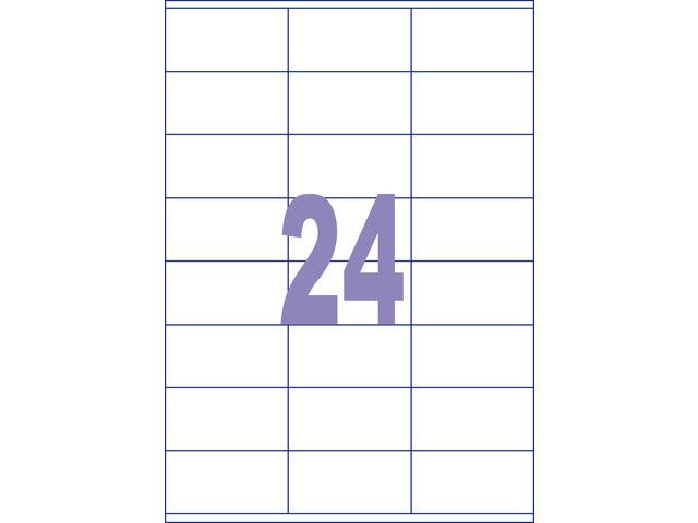 Label Kangaro 70 x 36 mm 25 Vel 24 Etiketten per Vel
