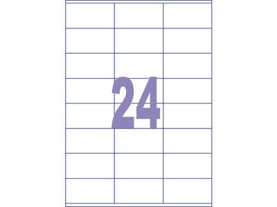 Label Kangaro 70 x 36 mm 25 Vel 24 Etiketten per Vel