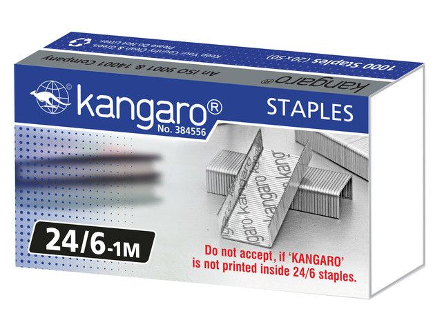Nietjes Kangaro 24/6 Doos 1000 Stuks