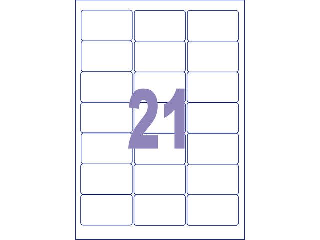 Label Kangaro 63 5 x 38 1 mm 25 Vel 21 Etiketten per Vel