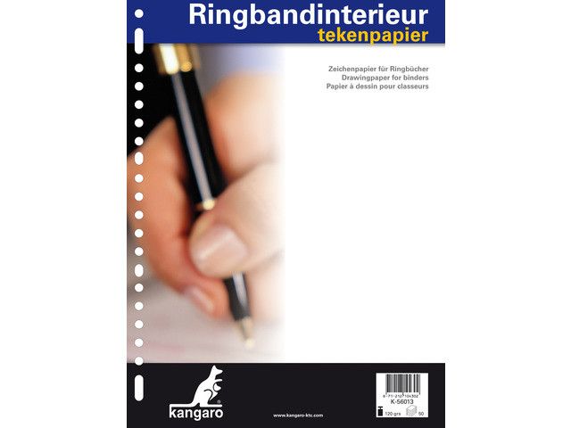 Ringbandinterieur Kangaro 23R Tekenpapier 120 gr. 50 Vel