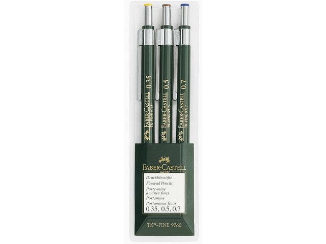 Faber Castell TK-Fine 9760 Vulpotlood Set  3-delig