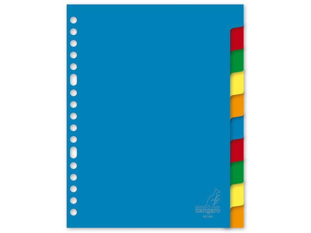 Kangaro A5 Tabblad Blanco PP 120 Micron  17 Gaten  10 Stuks