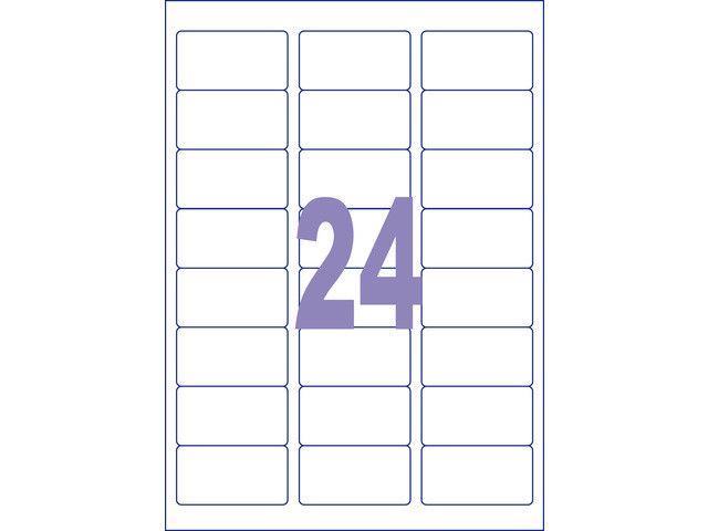 Label Kangaro 63 5 x 33 9 mm 25 Vel 24 Etiketten per Vel