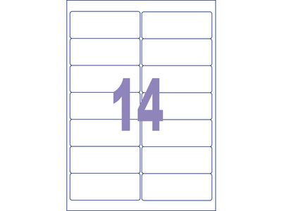 Label Kangaro 99 1 x 38 1 mm 25 Vel 14 Etiketten per Vel