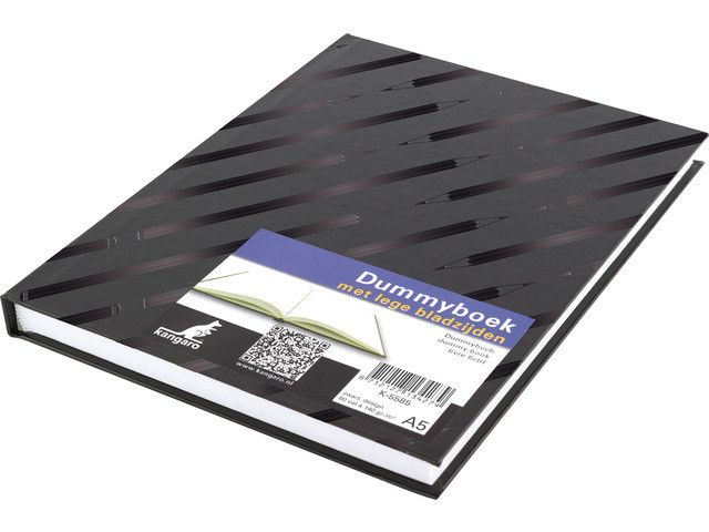 Dummyboek Kangaro A5 Blanco Hard Cover 80 Blad 140 grs Zwart