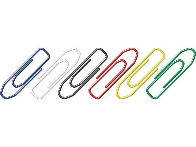Paperclips Alco 26mm Hoekig  Assorti  Doos 125 Stuks