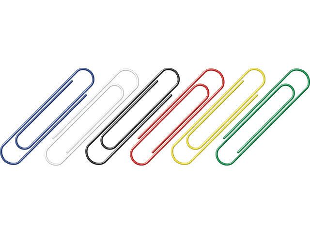 Paperclips Alco 50mm Rond Assorti  Doos 30 Stuks