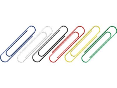 Paperclips Alco 50mm Rond Assorti  Doos 30 Stuks