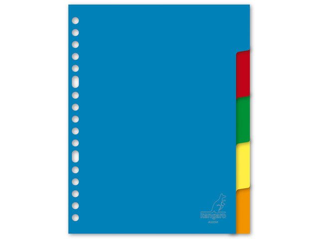 Kangaro A5 Tabblad Blanco PP 120 Micron  17 Gaten  5 Stuks
