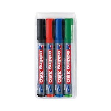 Edding 360 Whiteboardstiften Assorti  4 Stuks