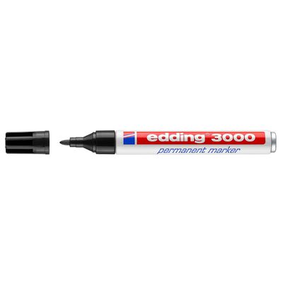Edding 3000 Permanent Marker Zwart  1.5-3mm  10 Stuks