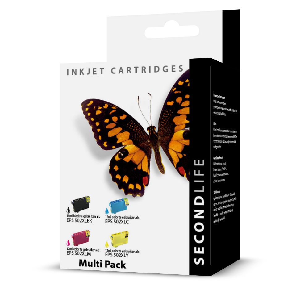 SecondLife - Multipack Epson 502 XL BK  C  M &amp; Y
