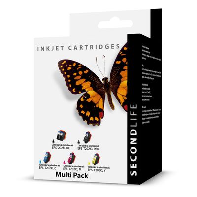 SecondLife - Multipack Epson 202 XL BK  PBK  C  M &amp; Y