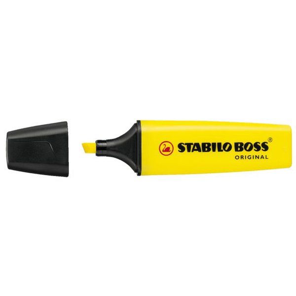 Stabilo Boss Markeerstift Geel  10 Stuks
