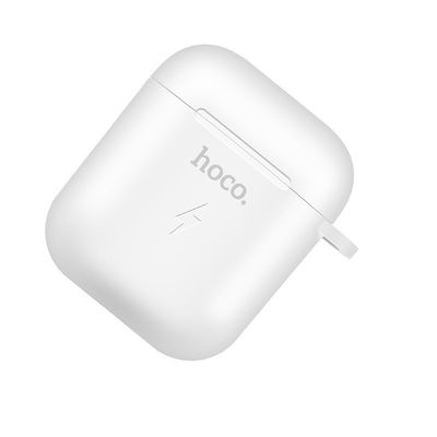 Hoco Wireless Charging Case for AirPods 1 &amp; 2 - White - let op geen inhoud