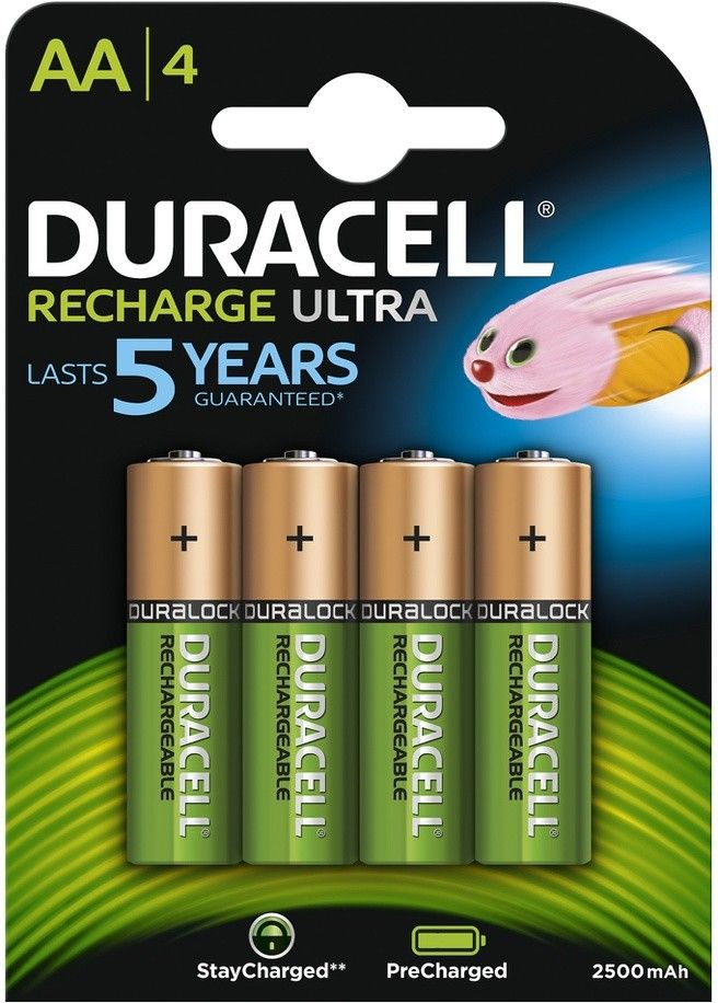 Duracell Rechargeable NimH Stay Charged AA/HR6 2500mAh (4-pack)