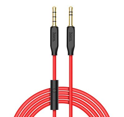 Hoco Aux Braided Audio Cable with Mic (1M)