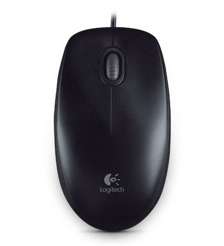 Logitech B100 Ergonomische Optische Muis - Zwart