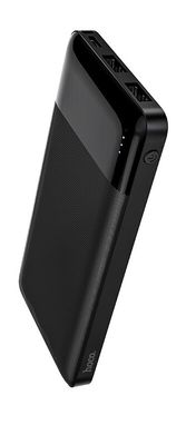 Hoco Powerbank 2x USB Outlet 10.000mAh Black