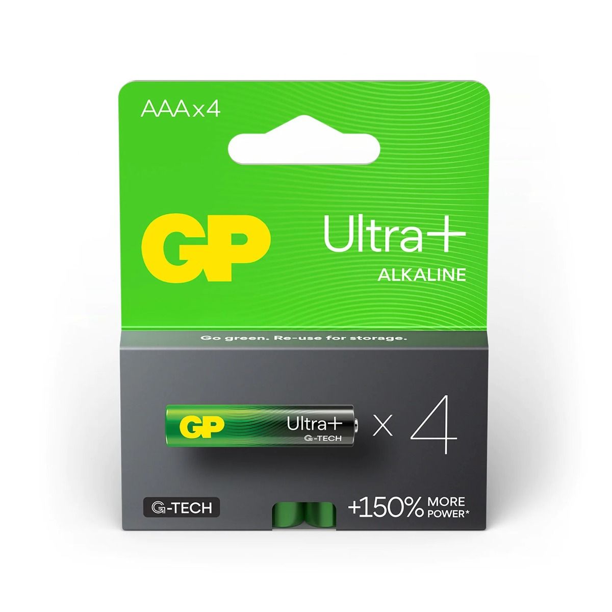 GP Ultra Plus Alkaline AAA Micro Batterijen (4-pack)