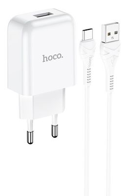 Hoco Vigour Travel Charger Set USB-C - White