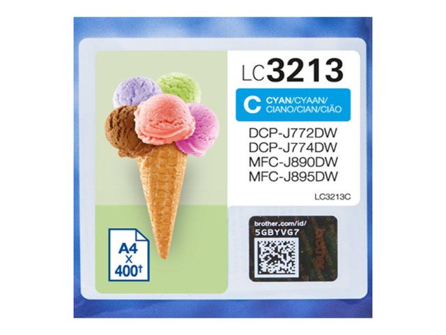 Original Brother LC 3213 Cyan